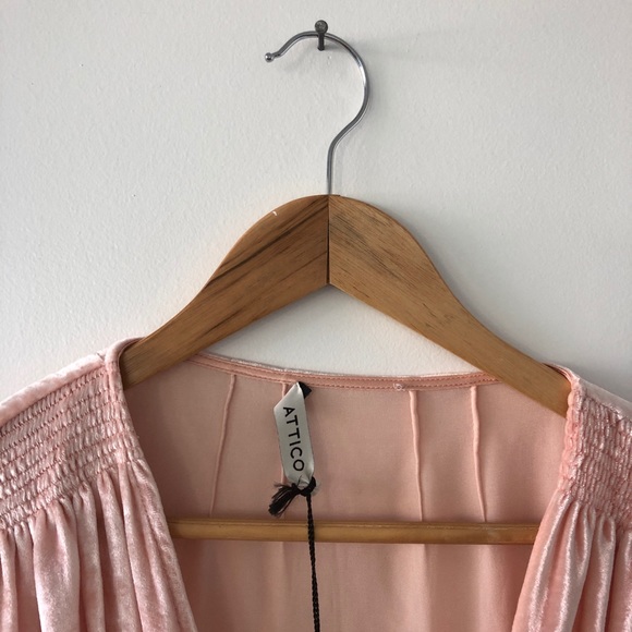 Attico Anjelica Velvet Wrap Mini-Dress - Picture 2 of 4